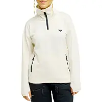 Roxy - Fleece dame - Snowstride Half Zip Whisper White til Unisex - Størrelse M - Hvid