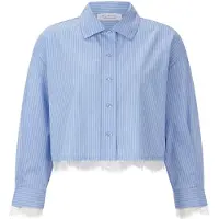 Rich & royal Bluse lyseblå / hvid
