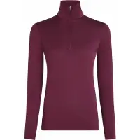 Icebreaker - Skiundertøj dame - W Merino 200 Oasis LS Half Zip Dk Berry til UnisexUld - Størrelse M - Lilla