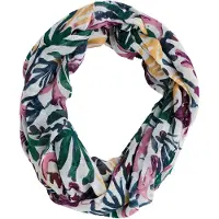 Seasalt Cornwall Rørformet tørklæde 'Wilcove' gul / mørkegrøn / pink / offwhite
