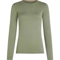 Icebreaker - Skiundertøj dame - W Merino 260 Oasis LS Crewe Lichen til UnisexUld - Størrelse L - Kaki