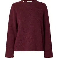 Selected Pullover 'SLWLULU' merlot
