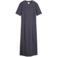 Puma HER Slim Rib Dress Women, Clothing, Inky Depths, M