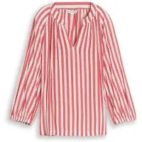 Tom Tailor Bluse rød / hvid
