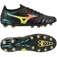 Mizuno Morelia Neo V Beta Pro Fg Bright Black - Sort/orange - Græs (Fg), størrelse 42