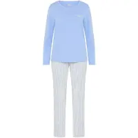 LASCANA Pyjamas blå / hvid