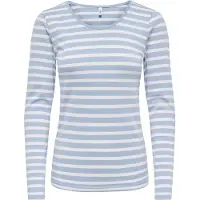 ONLY Shirts 'ONLLIVE LOVE' lyseblå / hvid