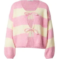 Hailys Cardigan gammelrosa / hvid