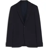 BOSS Slim-fit blazer i mikromønstret jersey med stræk