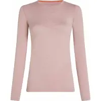 Icebreaker - Skiundertøj dame - W Merino 260 Oasis LS Crewe Pink Quartz til UnisexUld - Størrelse S - Lyserød