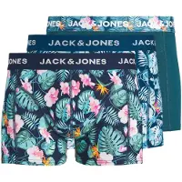 Jack & Jones Boksershorts 'JACBUSTER' natblå / petroleum / mørkegrøn