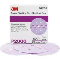 3M Hookit Purple Finishing P2000 Sandpapir 152 Mm 50 Enheder