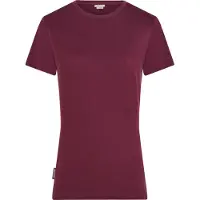 Icebreaker - Vandretøj dame - W Merino 150 Tech Lite SS Tee Dk Berry til UnisexUld - Størrelse L - Lilla