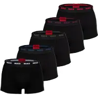 HUGO Boksershorts lilla / cranberry / sort / hvid