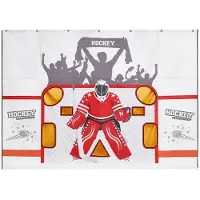 Vevor Hockey Skydepresenning, Shooter Tutor Ishockey Mål Øvelsesmål, Rivesikkert Premium Net med 7 Huller, Nem Opsætning og Udskiftning af Hockeynet, Træningsudstyr til Øvelse af Skydepræcision