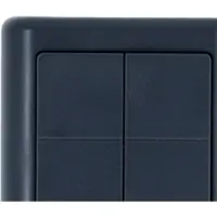 Shelly BLU Wall Switch 4 ZB DK Grey - Batteritryk til dansk afbrydersystem