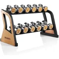 Hammer Exclusive Dumbbell Rack Set, 6 par: 12.5 – 25 kg
