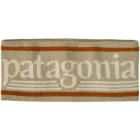 Patagonia - Huer - Powder Town Headband Hut Tripper Logo Weathered Stone til Unisex - Grå