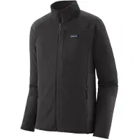 Patagonia - Fleece - M's R1 Jkt Black w/Black til UnisexUld - Størrelse L - Sort