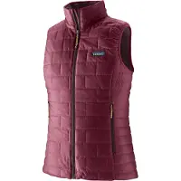 Patagonia - Dunjakker ski dame - W's Nano Puff Vest Berry Fig til Unisex - Størrelse L - Lilla