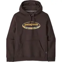 Patagonia - Sweatshirts - M's '95 Oval Logo Uprisal Hoody Den Brown Heliotropic til UnisexBomuld - Størrelse M - Brun