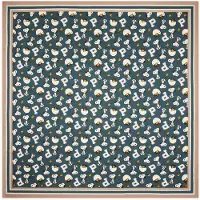 Codello Tørklæde beige / smaragd / sort / hvid