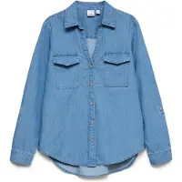Vero Moda Shirts 'VMBUMPY' blue denim