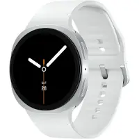 Samsung Galaxy Watch 8 LTE 44 mm SM-L335FZSAEUE / smartwatch med eSIM og sundhedssporing – Sølv