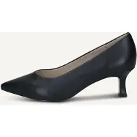 Caprice Pumps, black, made of Leather with Queenie, Size 40.5