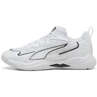 Puma Solarflash 4 Indoor Shoes Unisex, Shoes, White/Aged Silver, 45