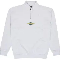 Billabong - Sweatshirts - Burleigh Mock Neck Sweatshirt Light Grey Heather til Unisex - Størrelse L - Grå