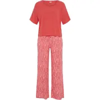 LASCANA Pyjamas pastelrød / lys rød