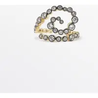 Massimo Dutti - Female - Spiralring Med Smykkesten - Guld - 01