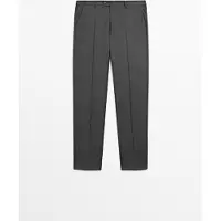 Massimo Dutti - Male - Bukser Til Jakkesæt I Kold Uld - Grå - 38
