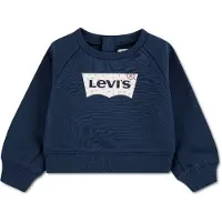 Levi's Kids Sweatshirt 'FLORAL BATWING' navy / lyseblå / orange / uldhvid
