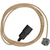 Creative Cables Snake Twisted Lampeholder Med Ledning