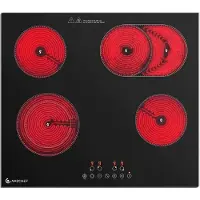 Amzchef Ce-t-72cb4xyp200-lbha Keramisk Kogeplade 4 Blus
