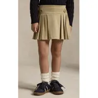 Ralph Lauren Polo Ralph Laurentil piger. 312749584002 Beige plisseret ponte skort (6años= 117/123cm), Casual, Polyester, børnetøj