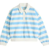 Levi's Sweatshirt 'GR VINTAGE RUGBY FLEECE' lyseblå / hvid