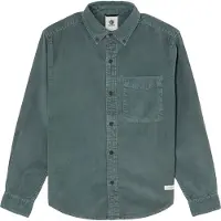 Element - Mærker - Button Down Regular Corduroy Shirt Youth Dark Slate til UnisexBomuld - Børnetoj Størrelse 10 År - Grå