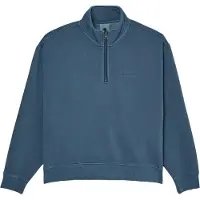 Element - Sweatshirts dame - Lowcase Pigment Quarter Zip Sweatshirt W Dark Slate til UnisexBomuld - Størrelse XS - Grå