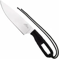 Ontario Hunt Plus Camp Knife 9717BLK Satin 420HC, Black Paracord, outdoor chef knife