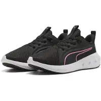 Puma SOFTRIDE Carson Running Shoes Youth, Shoes, Black/Posie Pink/White, 35.5