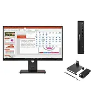 Lenovo ThinkCentre M70q G6 U5 16 512 + ThinkVision T27-40 27" FHD Intel Core Ultra 5 225T-processor E-cores op til 4,40 GHz P-cores op til 4,90 GHz, Windows 11 Pro 64, 512 GB SSD TLC Opal