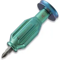 Kansept Knives EDC Bit Driver Drive-R-Saurus G018P2 Titanium, Blue Anodized, screwdriver, Jesse Pauley design