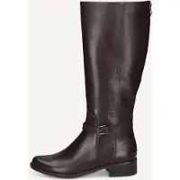Caprice Boots, brown, made of Leather with Block heel, Size 37