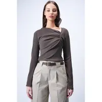 Trend Alaçatı Stili Shirts mørkebrun