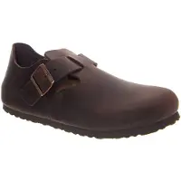 Birkenstock Træsko 'LONDON OILED LEATHER HABANA' brun