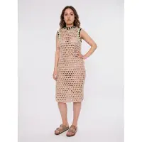Ugg Kjole 'ANGELITA MAXI CROCHET DRESS BEIGE' beige