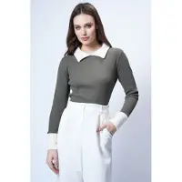 Trend Alaçatı Stili Shirts grå / hvid